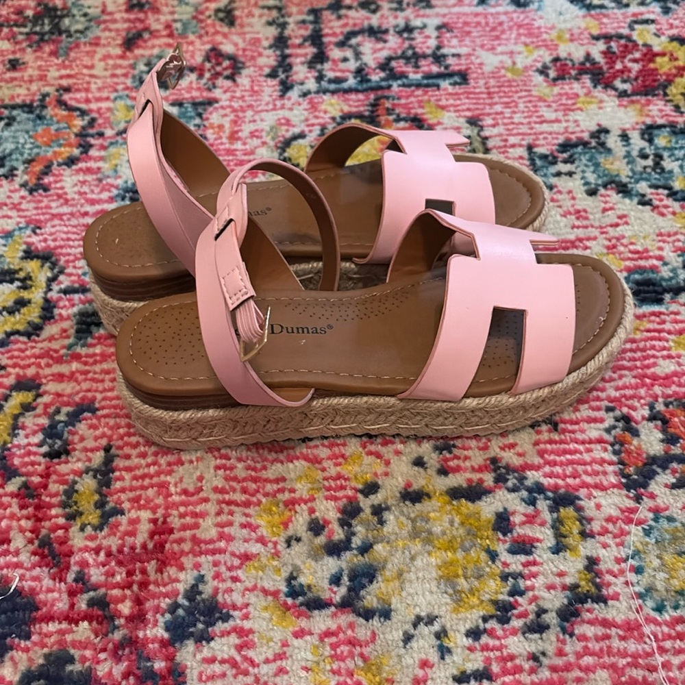 Pink Pierre Dumas sandals